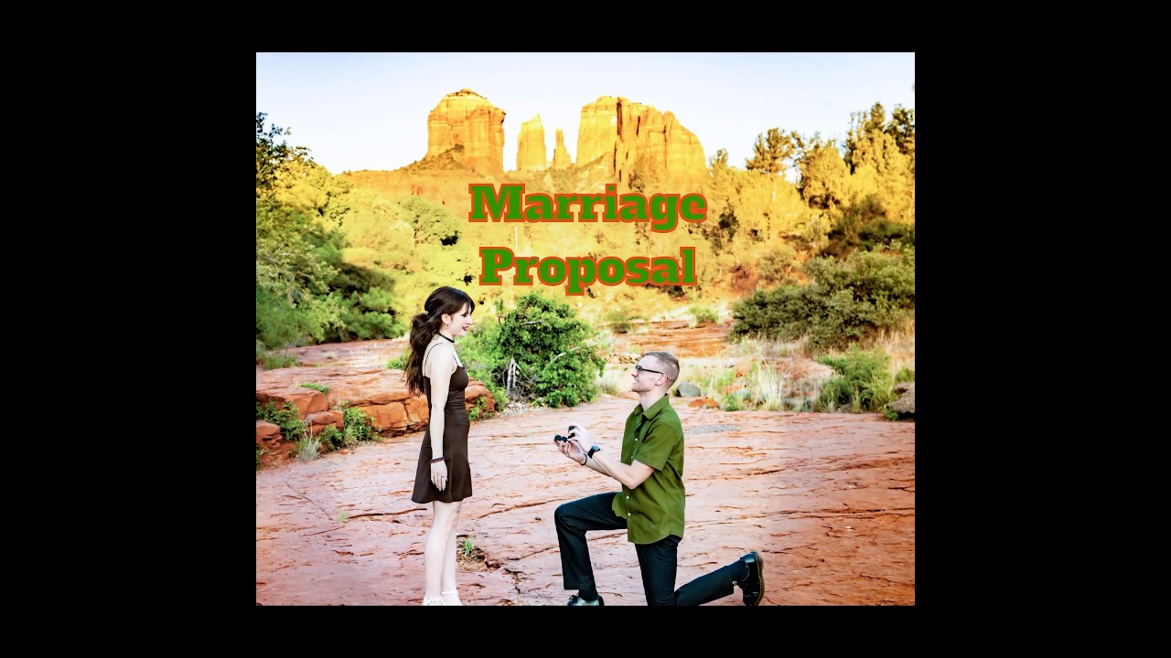 Marriage Proposal in Sedona Arizona.  Surprise Proposal. 