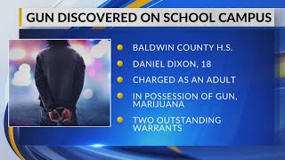 Gun found on Baldwin County HS campus, student arrested
