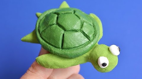 How to Make a Clay Turtle | Easy Turtle Clay Sculpture
