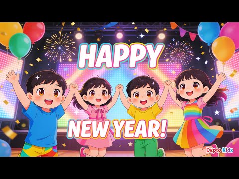 New Year Song For Kids Happy New Year 2025 Depto Kids 