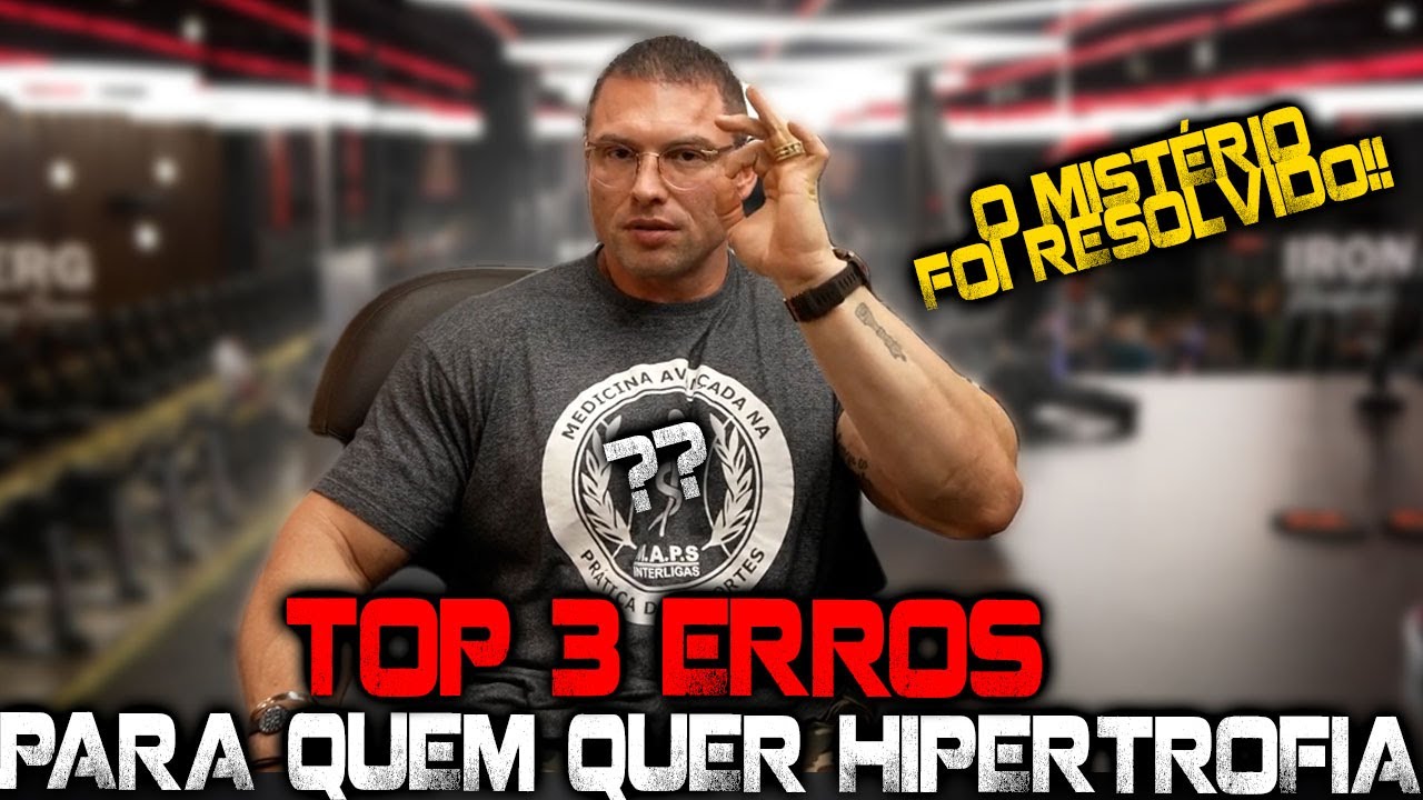 Muzy revelou os top 3 erros de quem busca a hipertrofia!