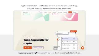 Appsmith (@theappsmith) appsmith.com pricing plans (on Nov. 10, 2022)