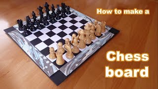 How to make a Chessboard from cardboard and paper