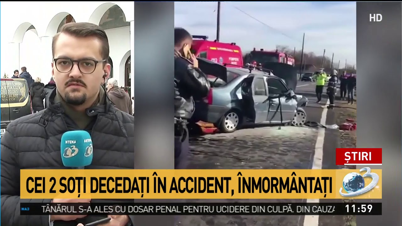Soții decedați în accidentul în care a fost implicat Daniel Chițoiu, înmormântați