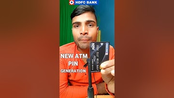 HDFC Bank Debit Card pin Generation Online | #AtmpinGenerate