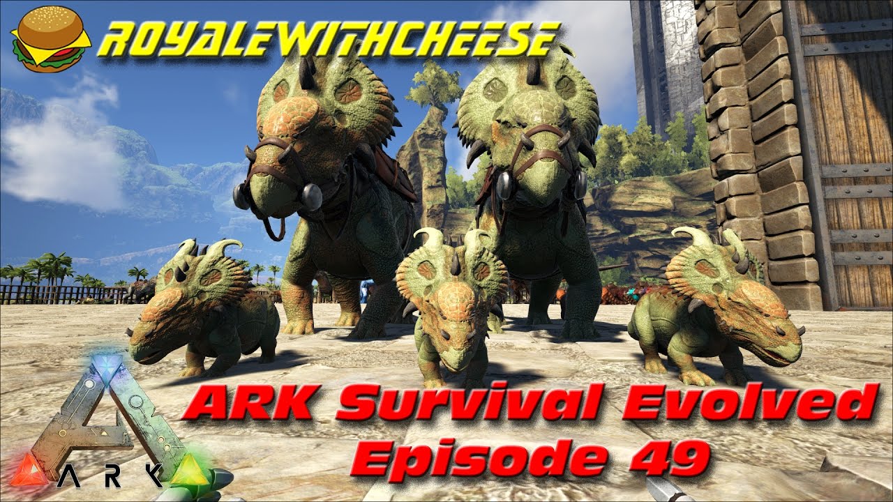 ARK Survival Evolved E49 Pachyrhinosaurus Triplets and a Snail! YouTube