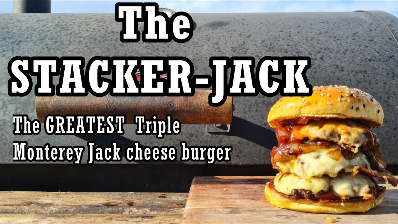 How to make :The Triple Monterey Jack cheese, STACKER-JACK Burger 4K UHD
