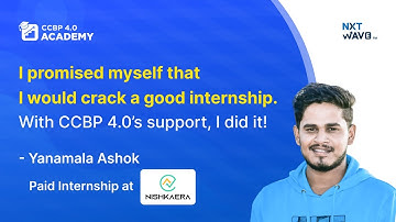 🎉 With NxtWave Academy, I achieved my goal of cracking an internship | Ashok’s Review