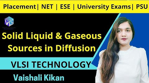 Solid Liquid Gaseous Sources I IC Fabrication I VLSI Technology I ESE NET