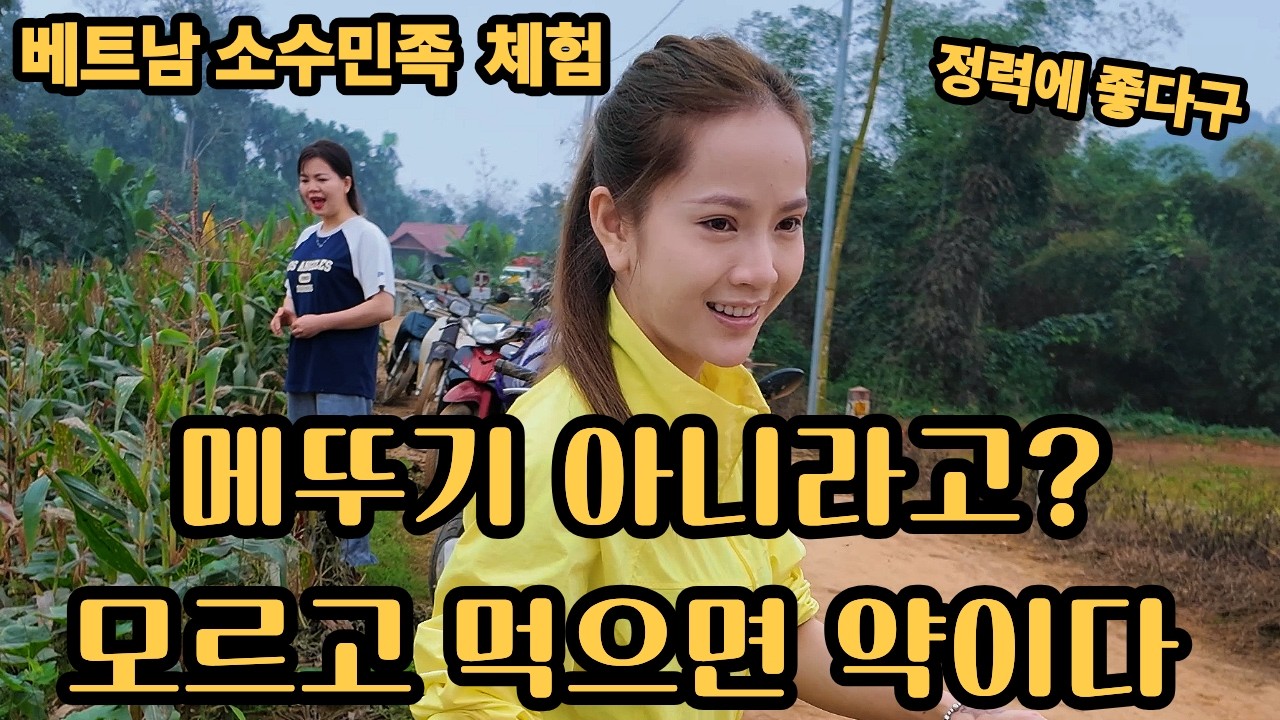 국제커플 베트남 소수민족도 일년에 두번 만먹을수 있다는   벌레의 정체는 ?