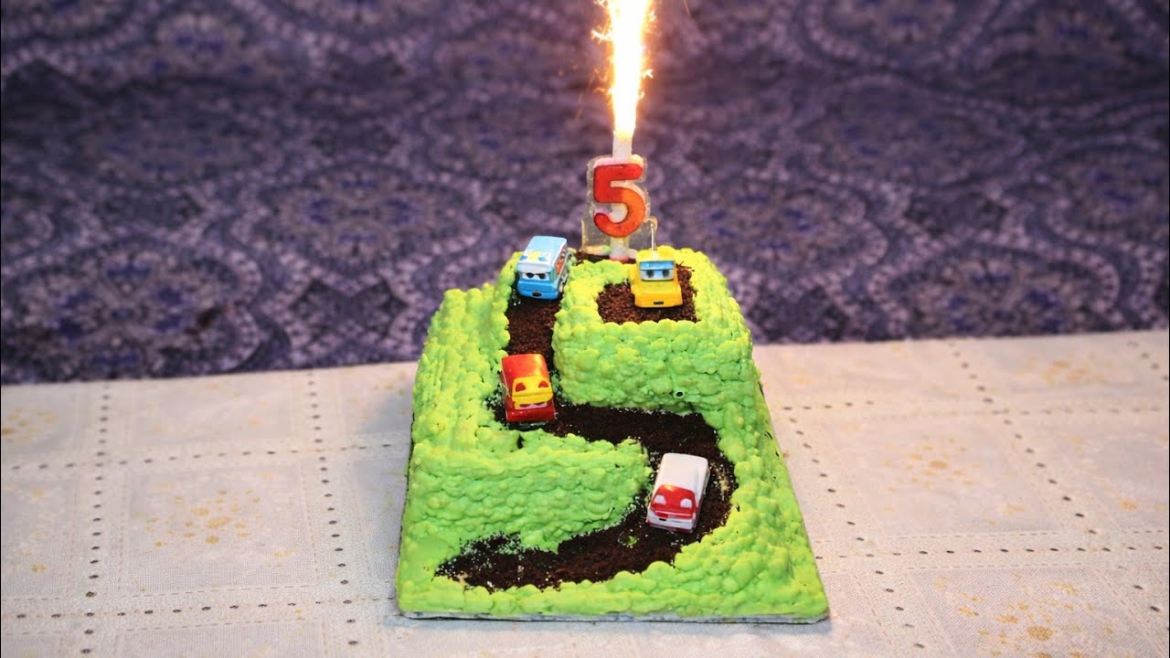 5th Birthday Cake Decoration | Cute Cake Design for 5 Year Old Boy 🎂✨