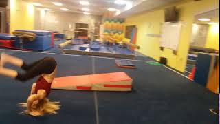 Backwards roll on floor