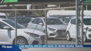 Rental car prices spike as demand increases, supply decreases
