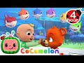 Learning Colors With Baby Shark + More | Cocomelon - Nursery Rhymes | Fun Cartoons For Kids