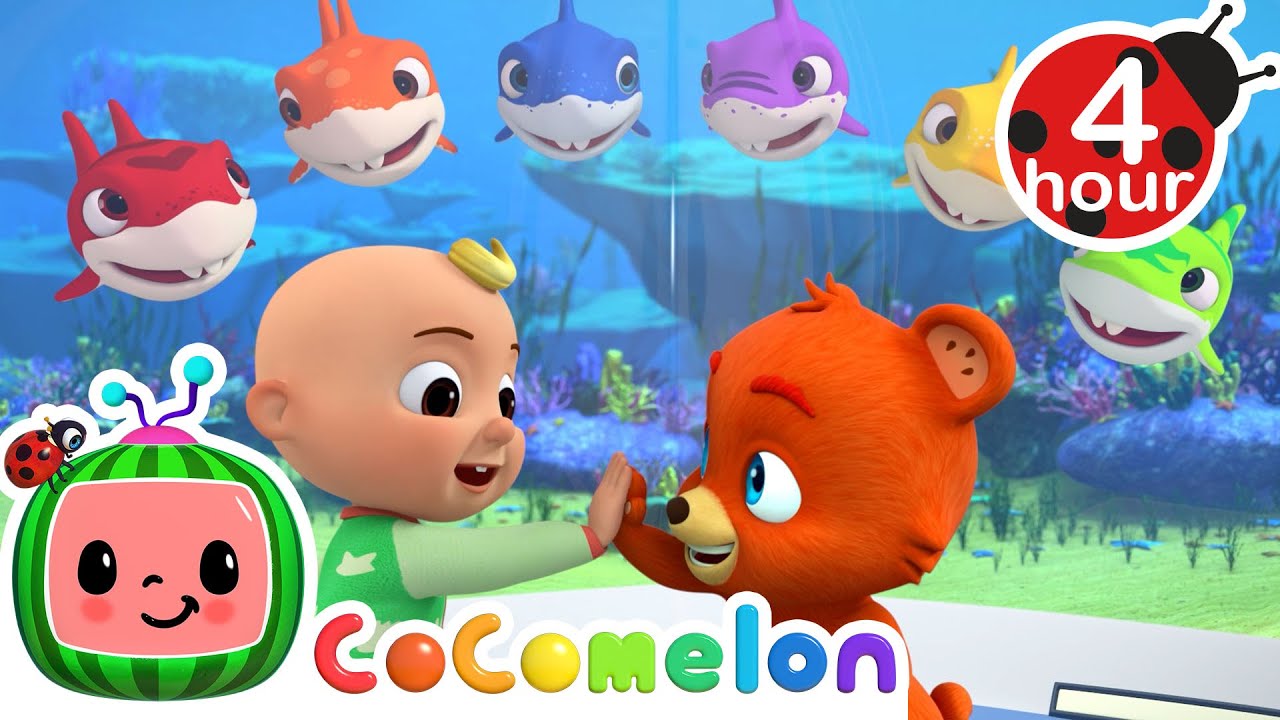 ⁣Learning Colors With Baby Shark + More | Cocomelon - Nursery Rhymes | Fun Cartoons For Kids