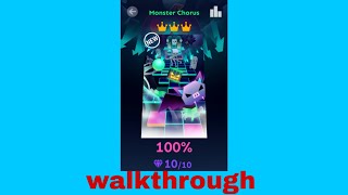 Rolling Sky Monster Chorus 100%(all gems and crowns with applause)