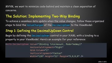 How to Bind ValueChanged of DecimalUpDown Control on ViewModel in WPF
