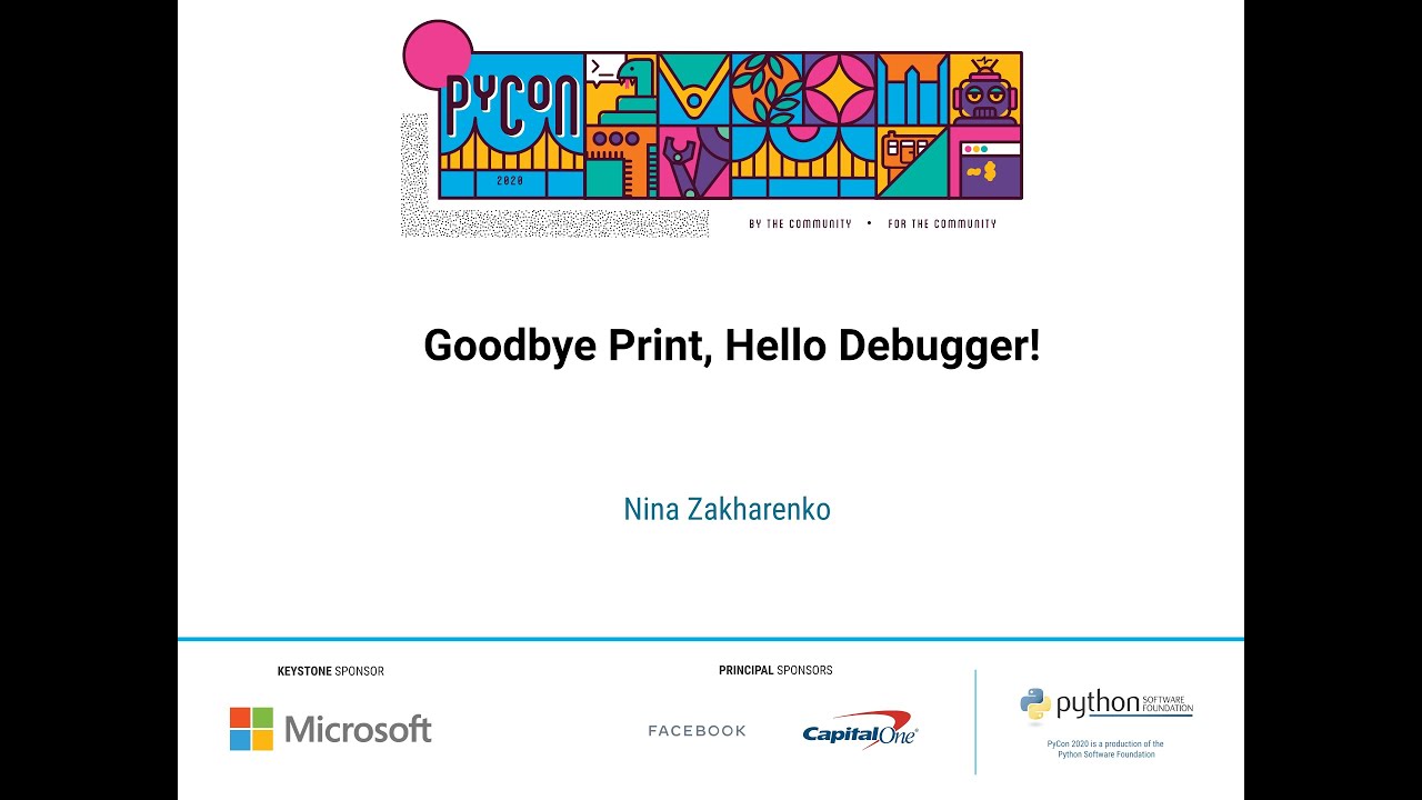 Image from Goodbye Print, Hello Debugger!