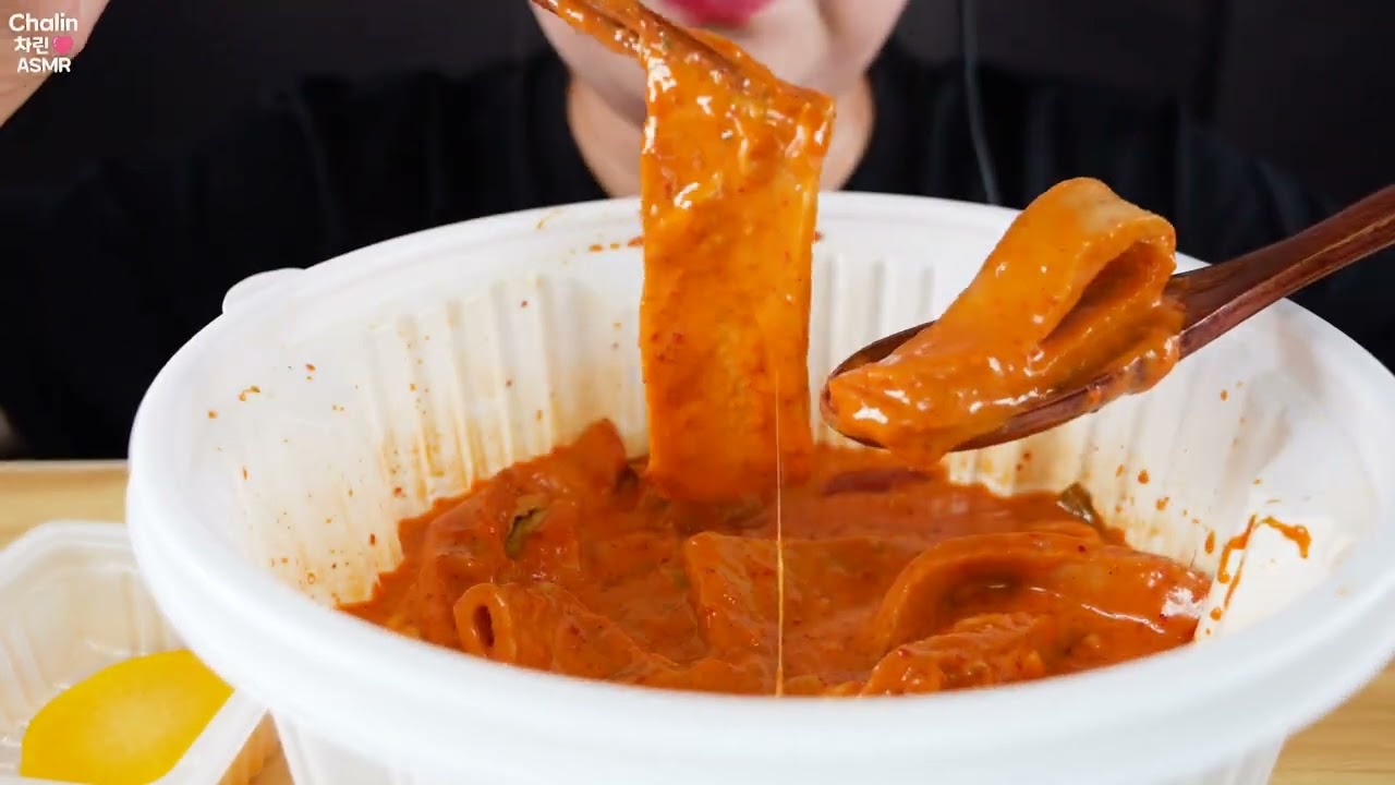 ASMR MUKBANG Yupgi Tteokboki 엽기떡볶이 EATING SOUNDS