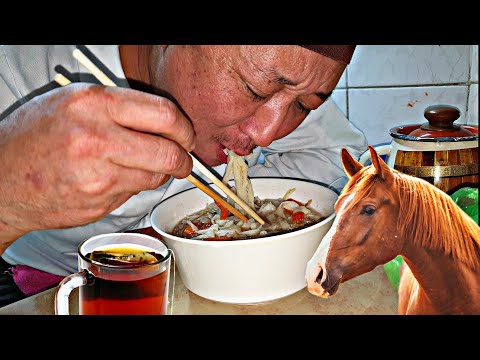 ЛАПША С СУПОМ ИЗ КОНИНЫ ОЧЕНЬ ПРОСТО И ВКУСНО,  ОТ ШЕ ПОВАРА НУРИКА, ЧАЙ ЧЕРНЫЙ