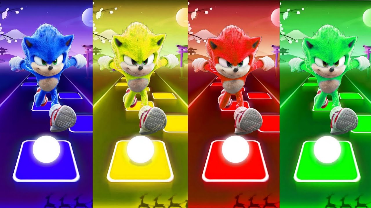 🔴 Sonic SUPER 😱OTHE HEDGEHOG 3 Tiles Hop 🎯 Cedm rush 🟢