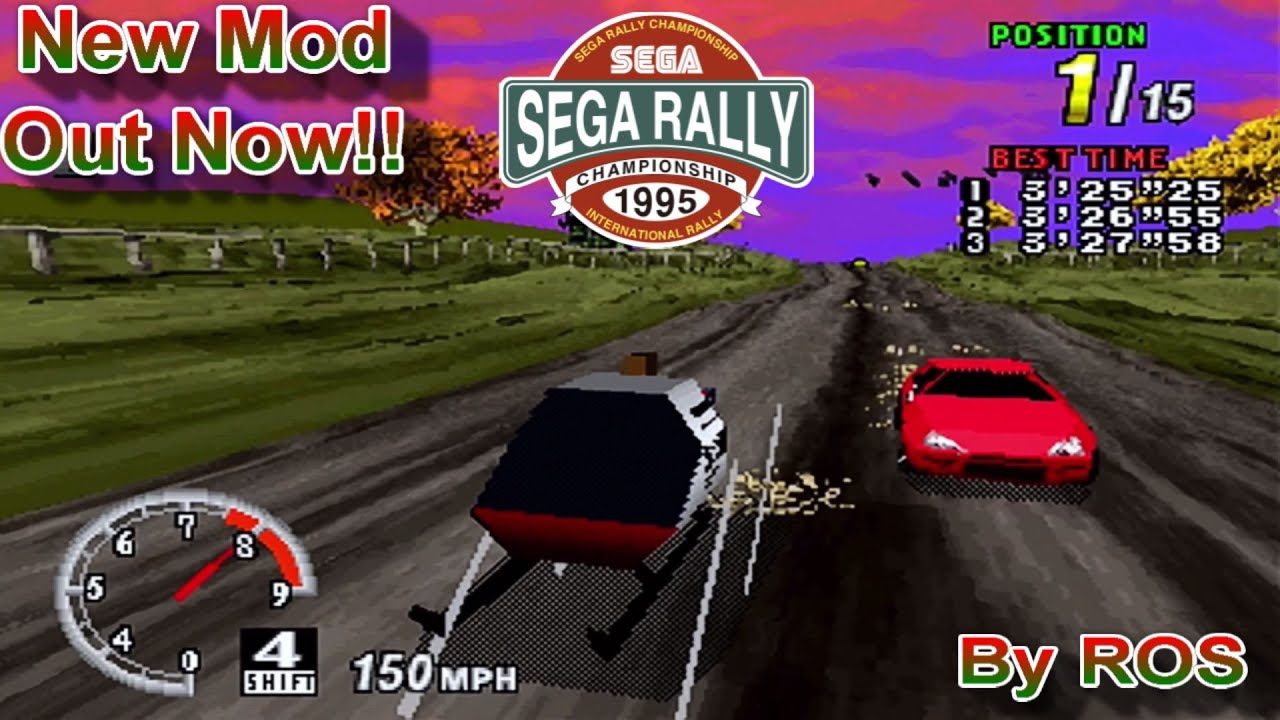 Sega Rally X-pro·ject Mods By ROS - New Bonus Helicopter Choppa !! (Sega Saturn)