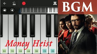 Money Heist BGM on Piano  | Easy Piano Tutorial | Money Heist: Part 4 | Netflix