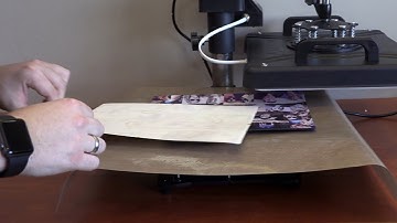 Sublimate Printing on Mouse Pad Demonstrated on Heatware Heat Press with Sublimation Print Mouse Pad