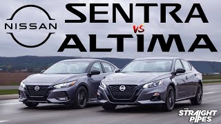2022 Nissan Altima vs Nissan Sentra  Worth the $7k Difference?