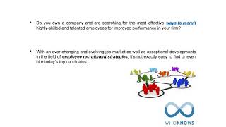 Streamline your Hiring Process with AI Recruitment Software at WhoKnows!