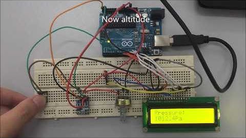Barometric Pressure Sensor Breakout Interface with LCD and Arduino