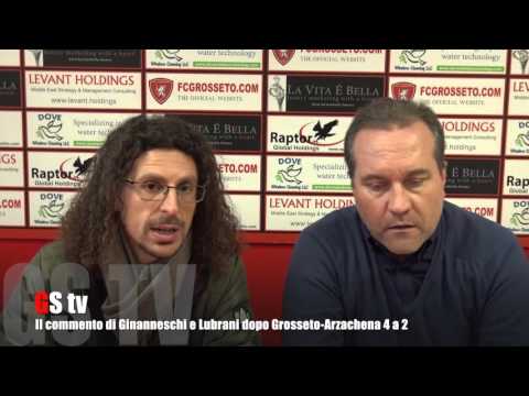 Gs Tv - il commento di Ginanneschi e Lubrani dopo Grosseto-Arzachena 4 a 2