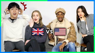 Koreans React to Accent Difference between America vs U.K