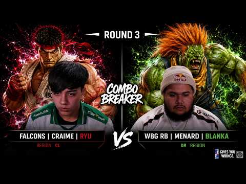🔥 SF6 ▰ MENARD (Blanka) vs CRAIME (Ryu) ▰ - Combo Breaker - Capcom Pro Tour 2026🔥