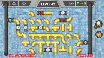 Pipeline Level 42 All 3 stars By Pixign, Android Solution