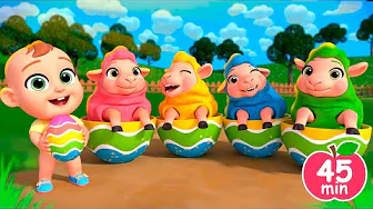 Mary Had a Little Lamb | Color Song | More Lalafun Nursery Rhymes & Kids Songs