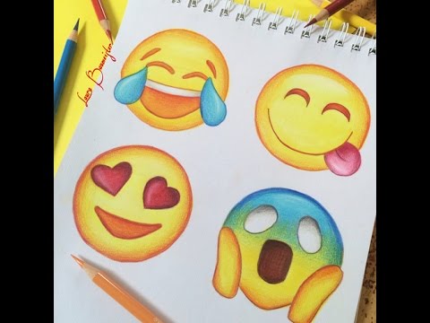 How to draw emojis! - YouTube