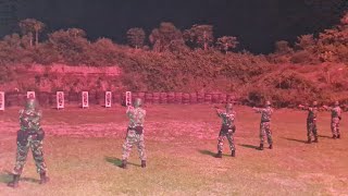 Tingkatkan Kemampuan Prajurit, Kipan B Yonko 469 Kopasgat Latihan Menembak Malam Hari