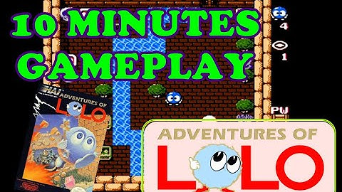 Adventures of Lolo | NES | 10 Minutes Gameplay | One Stop Games | #onestopgames