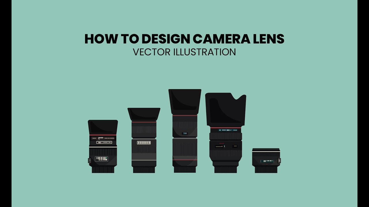 How to Design Camera Lens Vector Illustration in Adobe Illustrator