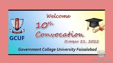 GCUF 10th convocation 2022
