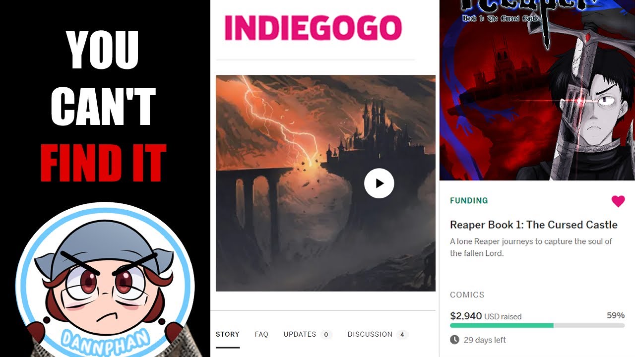 Indiegogo HIDING Comics From You (Livestream Clip)