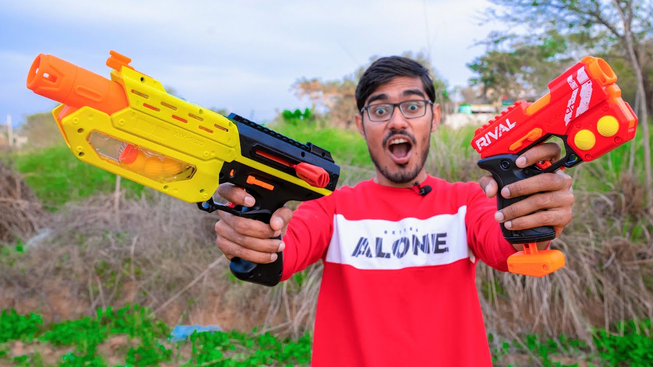 Rival Nerf Guns Unboxing & Testing | एक मज़ेदार खिलौना |