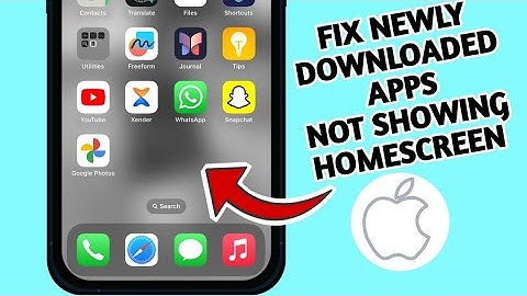 Fix Newly Downloaded Apps Not Showing iPhone Homescreen