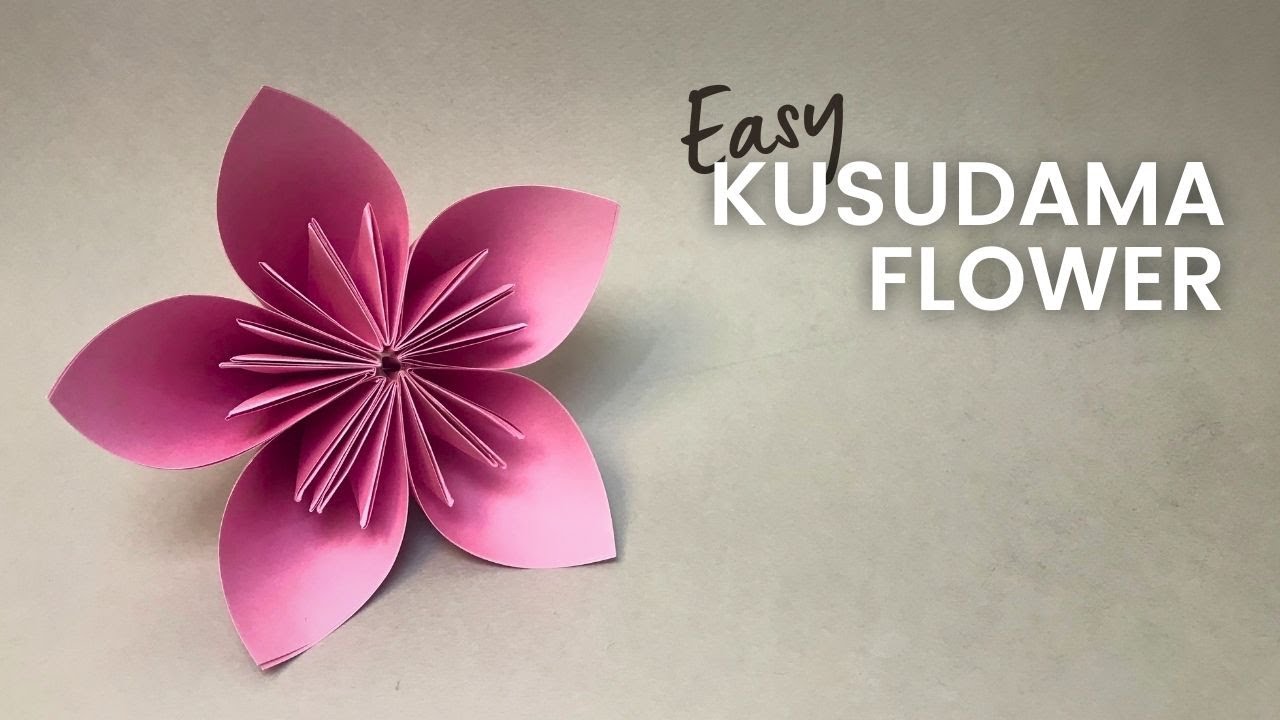 Easy Kusudama Flower - Origami Flower - Origami Tutorial