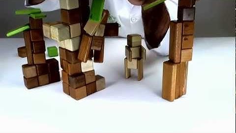 Wooden Building Blocks from Tegu - Watch to Learn How to Build Tarzan and Jane