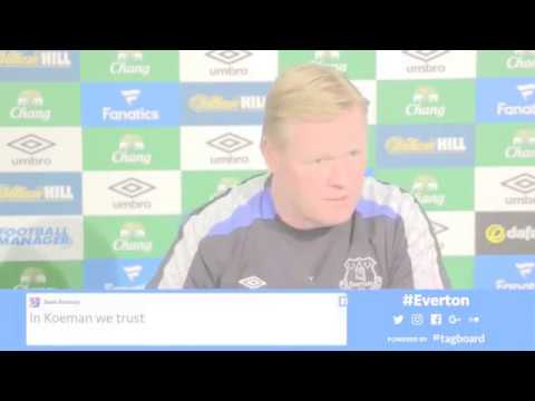 Ronald Koeman's pre-Arsenal press conference goodison park tour