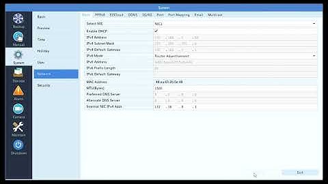 Uniview - How to enable DHCP on your DVR