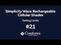 #21 Simplicity Wave Rechargeable Cellular - Setting Limits