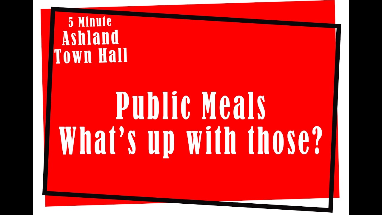 Ashland Public Meals YouTube